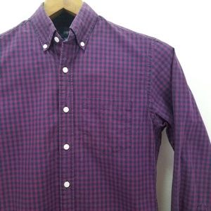 J. Crew Men's XS Long Sleeve Gingham